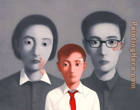 Big Family painting - Zhang Xiaogang Big Family art painting